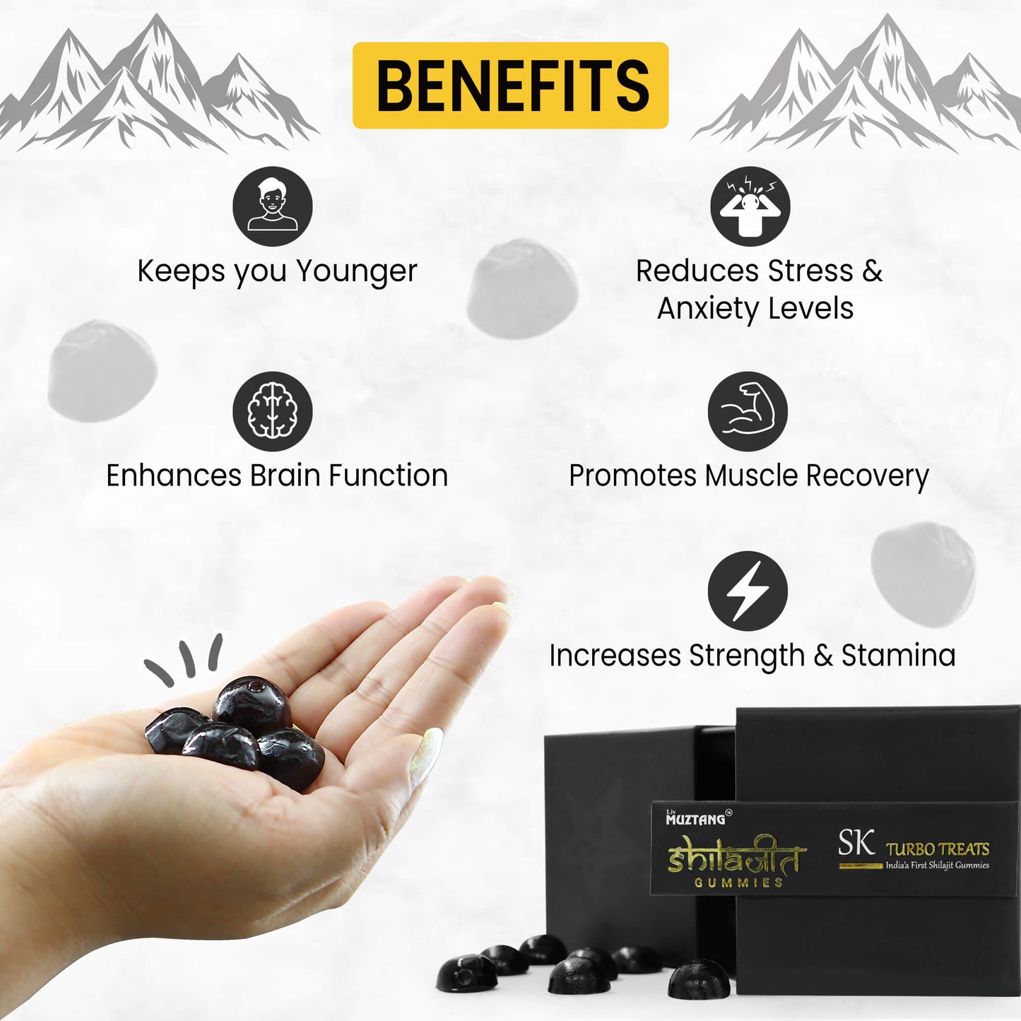 Shilajit Gummies Reduces Stress
