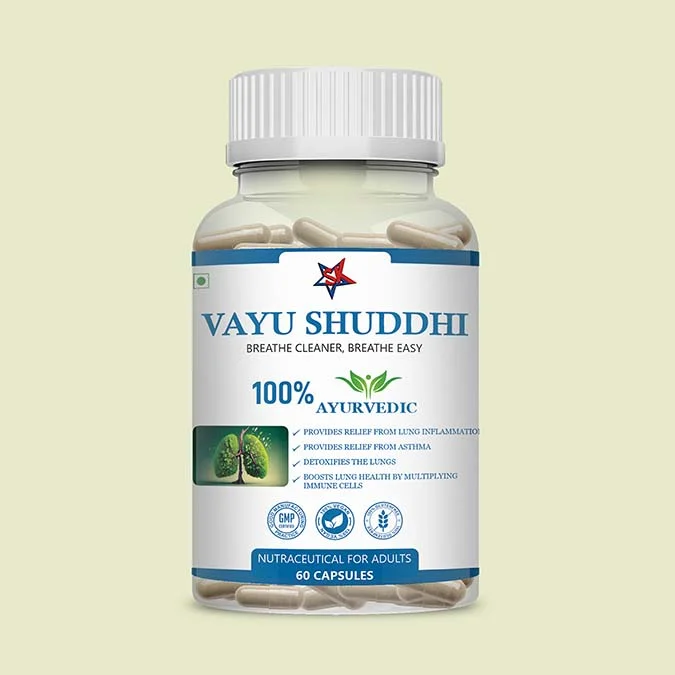 Vayu Shuddhi for Lungs Detox, Seasonal Cold and Cough, Throat Infection, Sinus and Breathing Problems