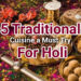 traditional cuisine for holi