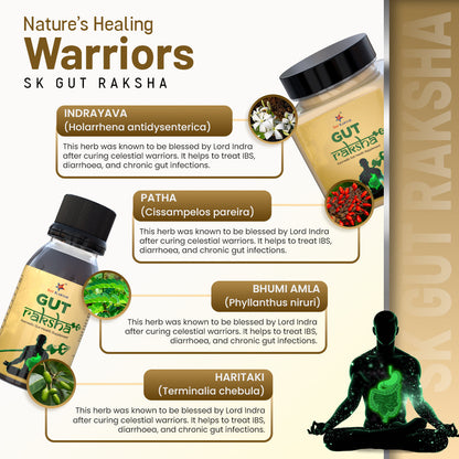Gut Raksha - Ayurvedic Medicine for Gut Health (5 in 1 pack)