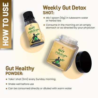 Gut Raksha - Ayurvedic Medicine for Gut Health (5 in 1 pack)