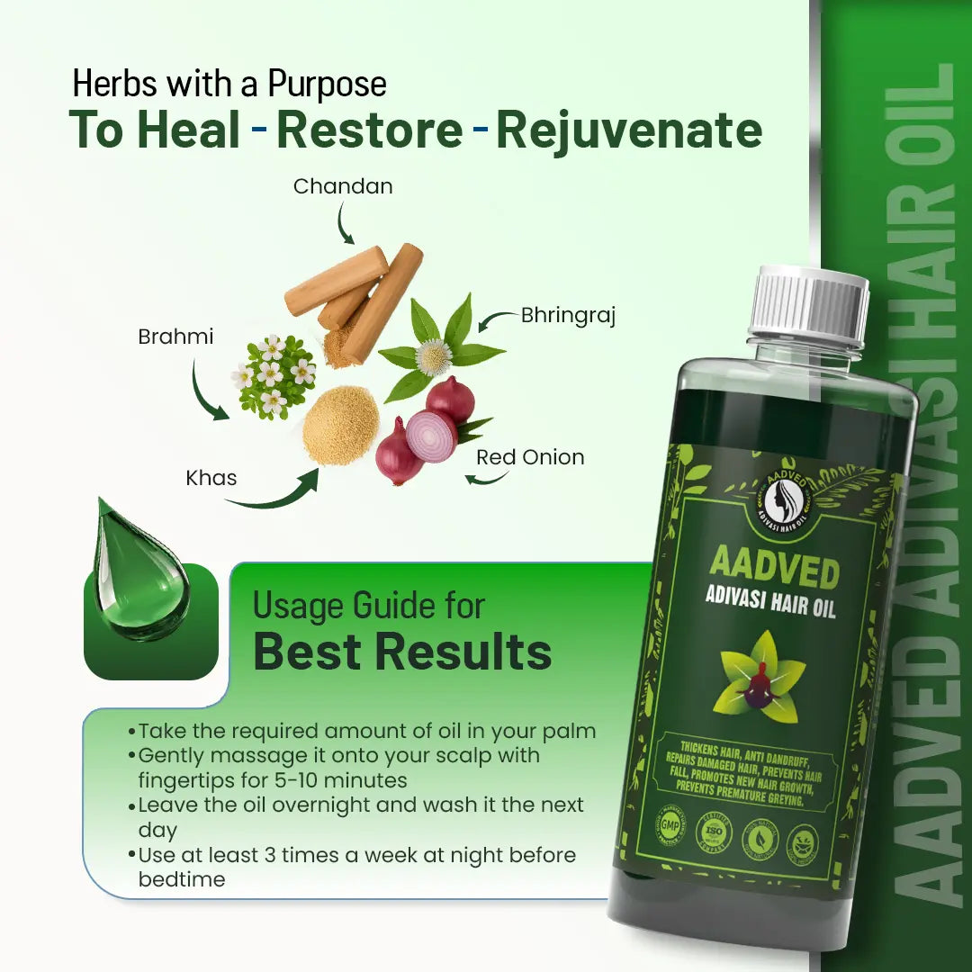 Aadved Adivasi Hair Oil Ingredients & Uses
