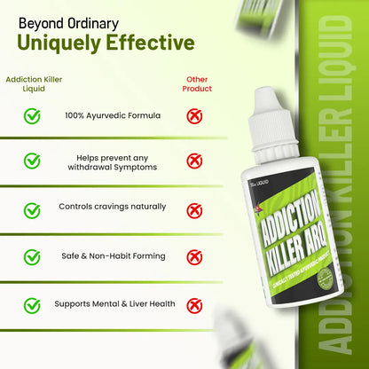 Addiction Killer Liquid Ingredients & Uses