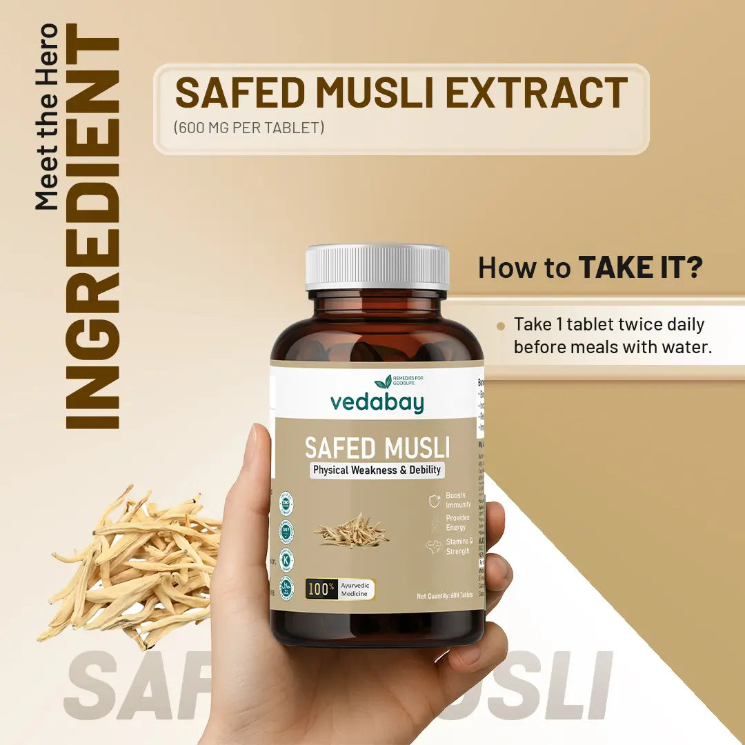 Safed Musli Tablets ingredients and usage guide