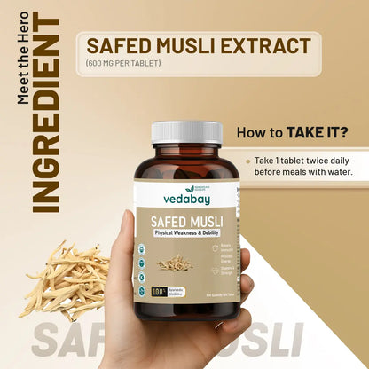 Safed Musli Tablets ingredients and usage guide