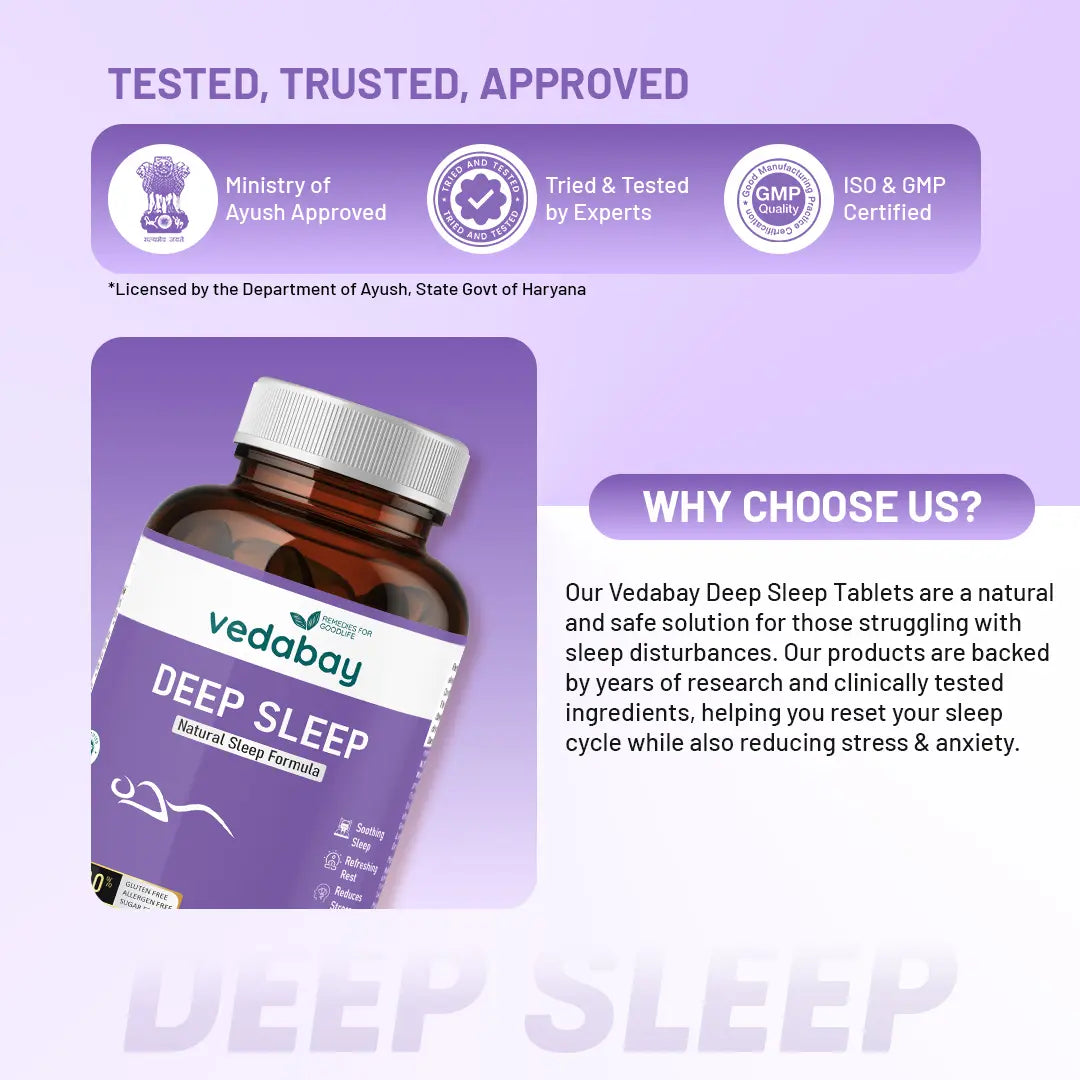 Why choose Vedabay Deep Sleep tablets