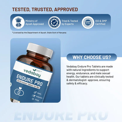 Why choose Vedabay Endure Pro tablets
