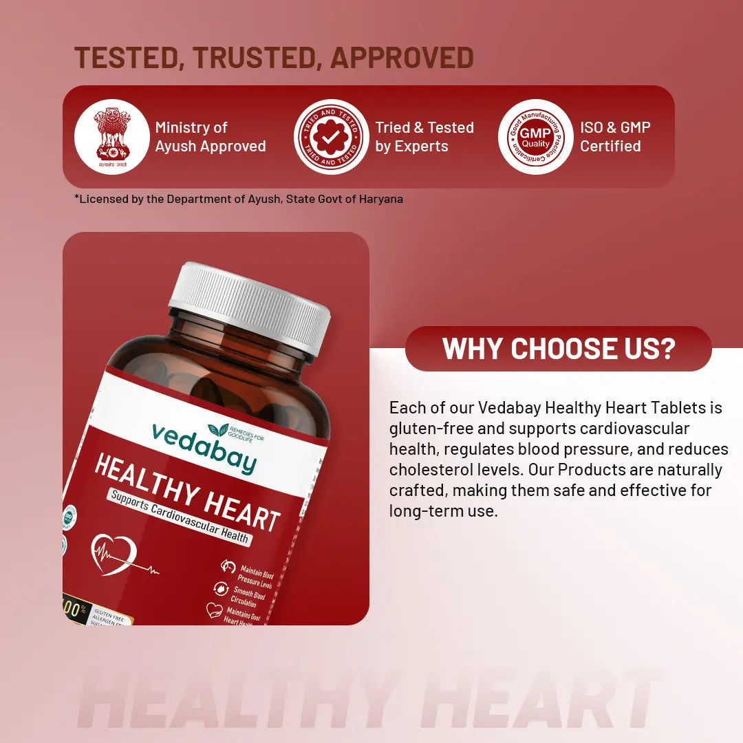 Why choose Vedabay Healthy Heart tablets
