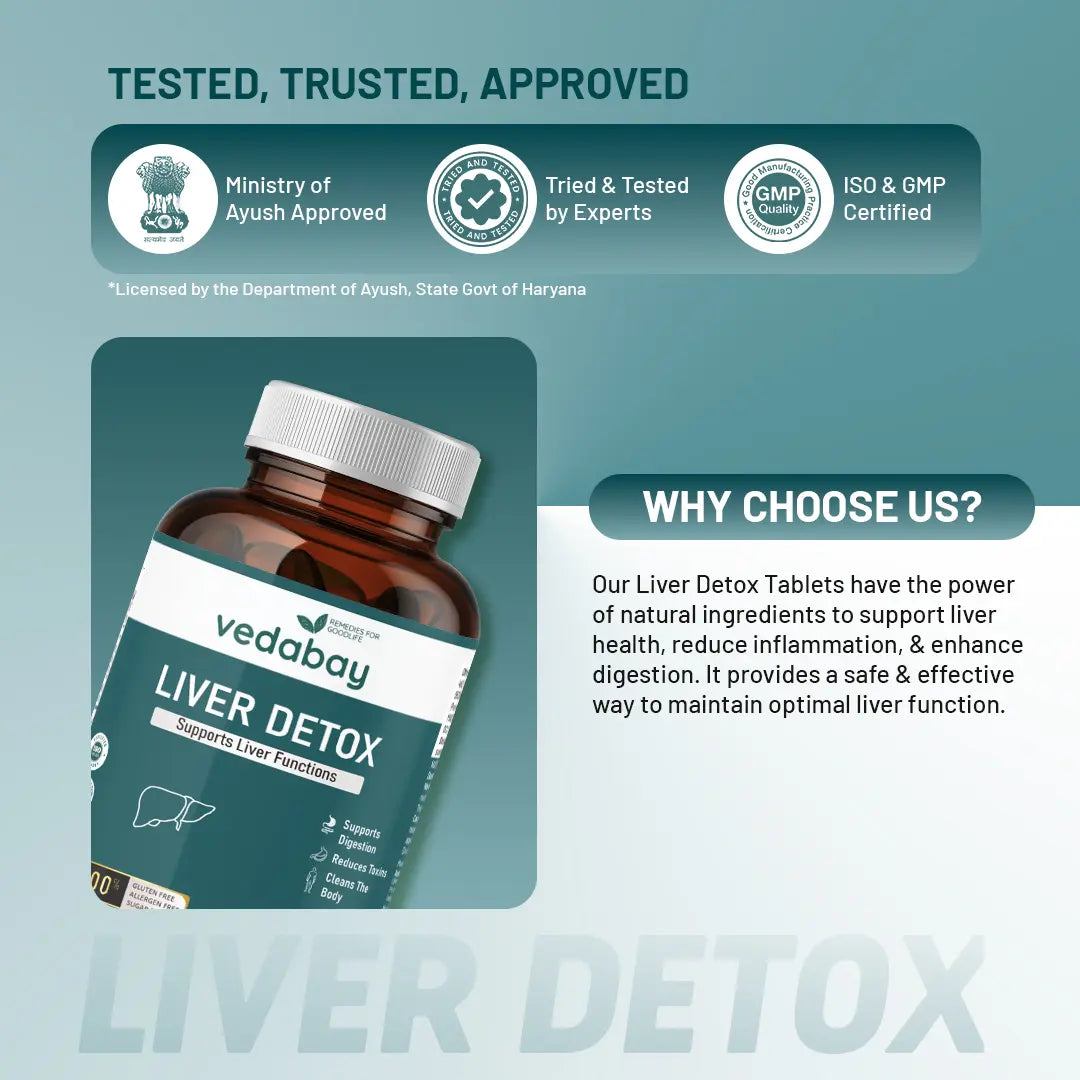 Why choose Vedabay Liver Detox tablets
