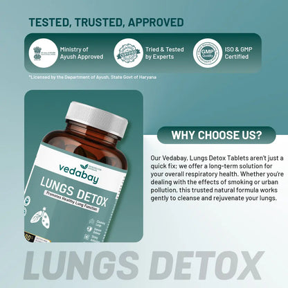 Why choose Vedabay Lungs Detox tablets
