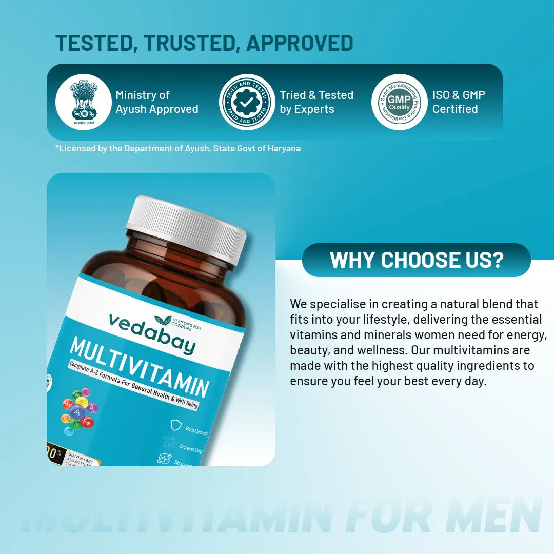 Why choose Vedabay Multivitamin for Men