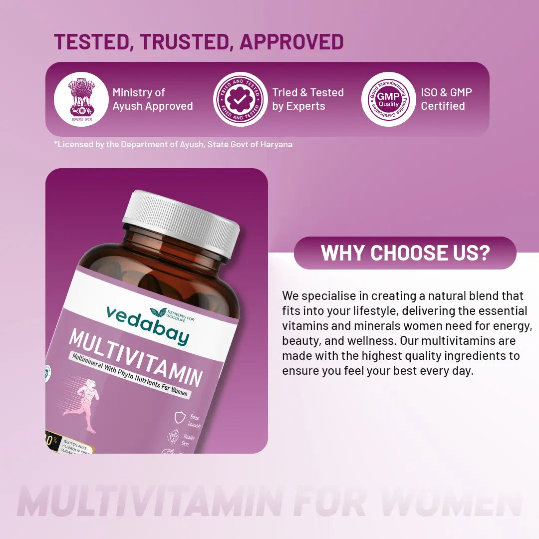 Why choose Vedabay Multivitamin for Women