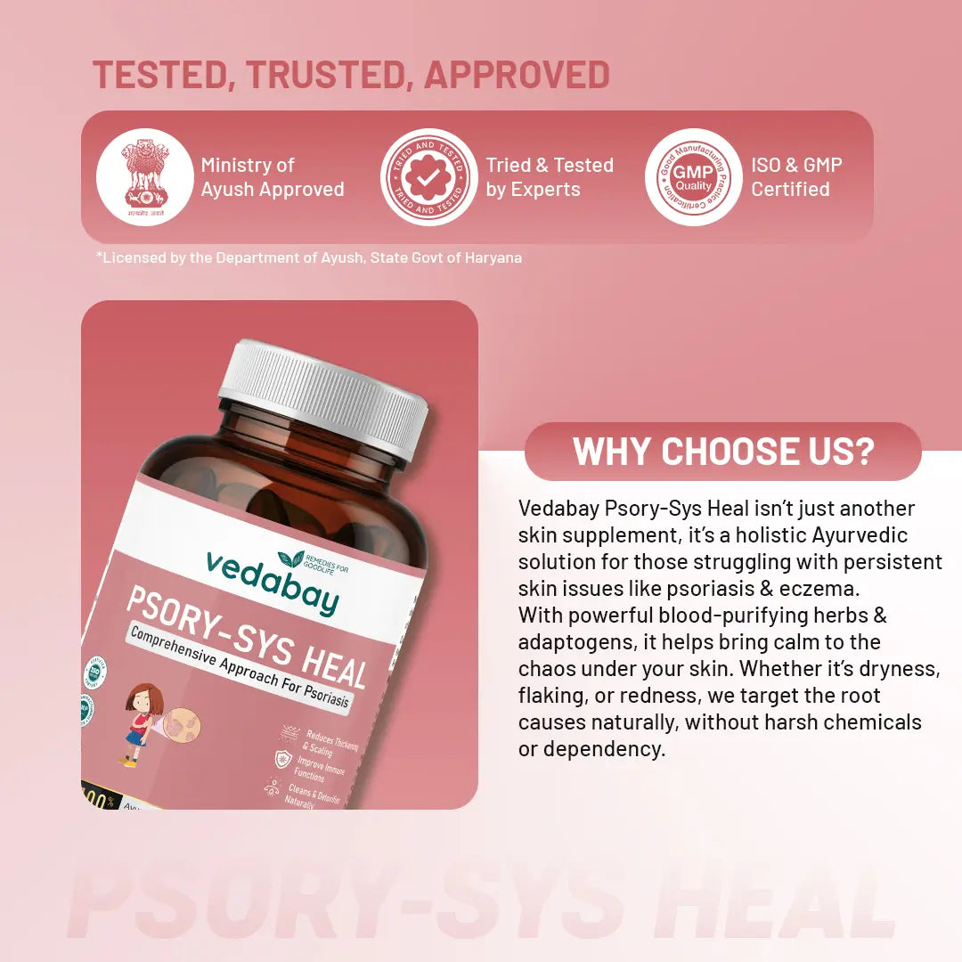 Why choose Vedabay Psory-Sys Heal Tablets