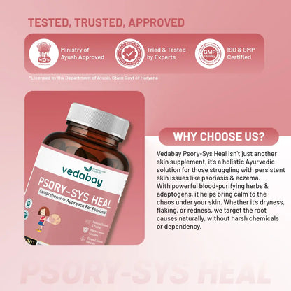 Why choose Vedabay Psory-Sys Heal Tablets