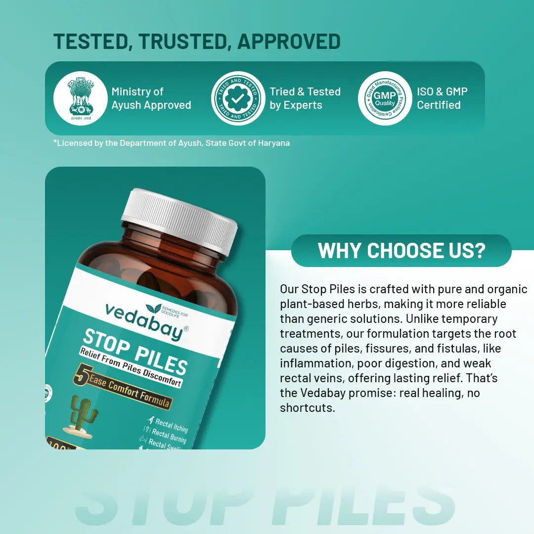 Why choose Vedabay Stop Piles Tablets