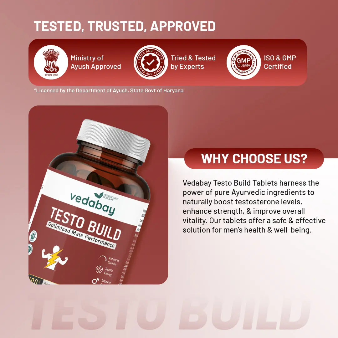 Why choose Vedabay Testo Build tablets
