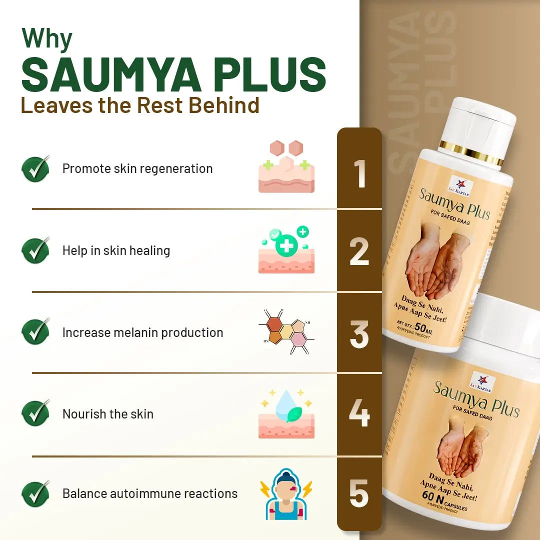 Saumya Plus - Ayurvedic Medicine for Safed Daag (Vitiligo)